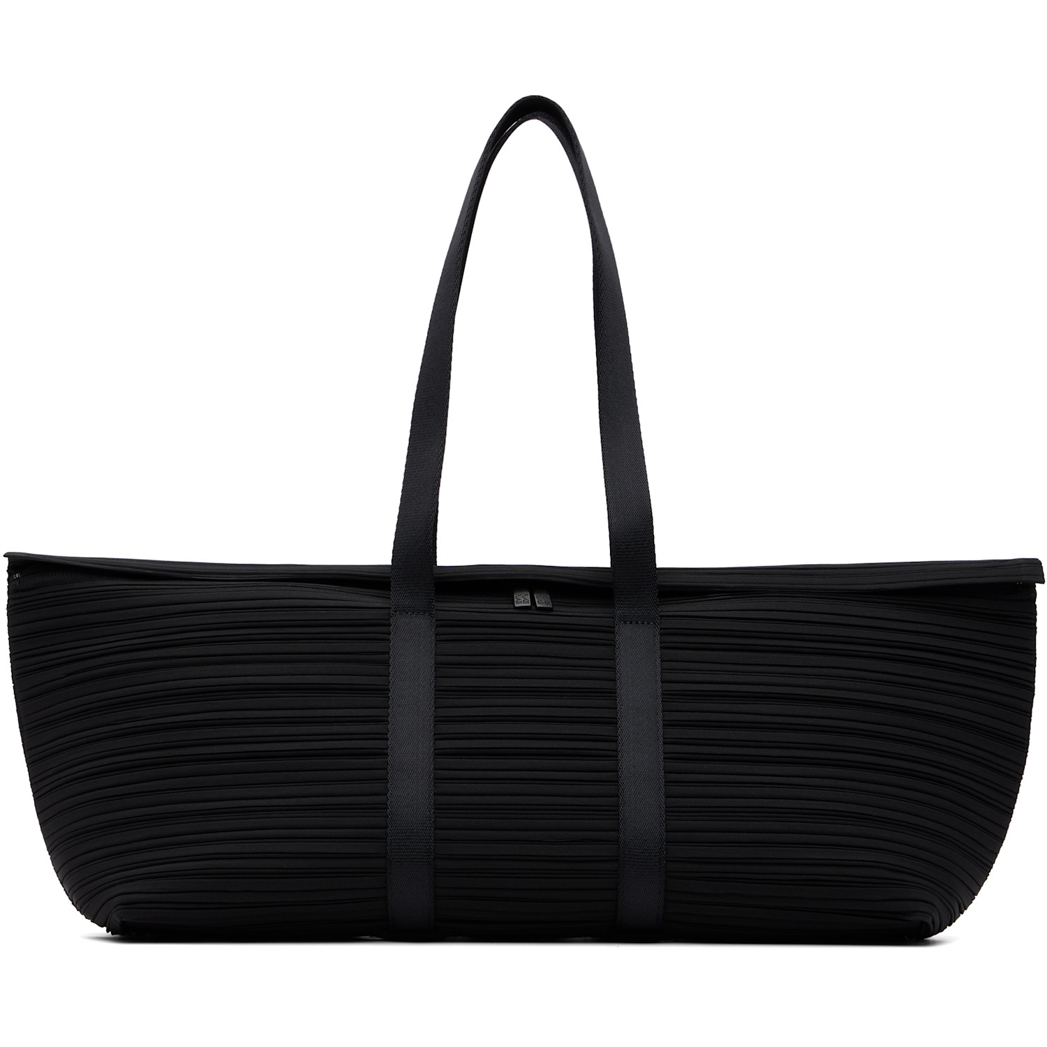 PLEATS PLEASE ISSEY MIYAKE Black Pleats Boston Bag