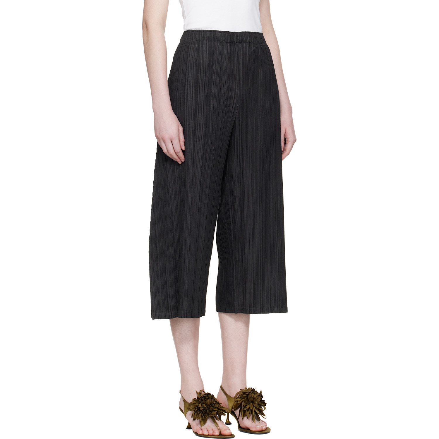  Pleats Please Issey Miyake Black Mellow Pleats Trousers 