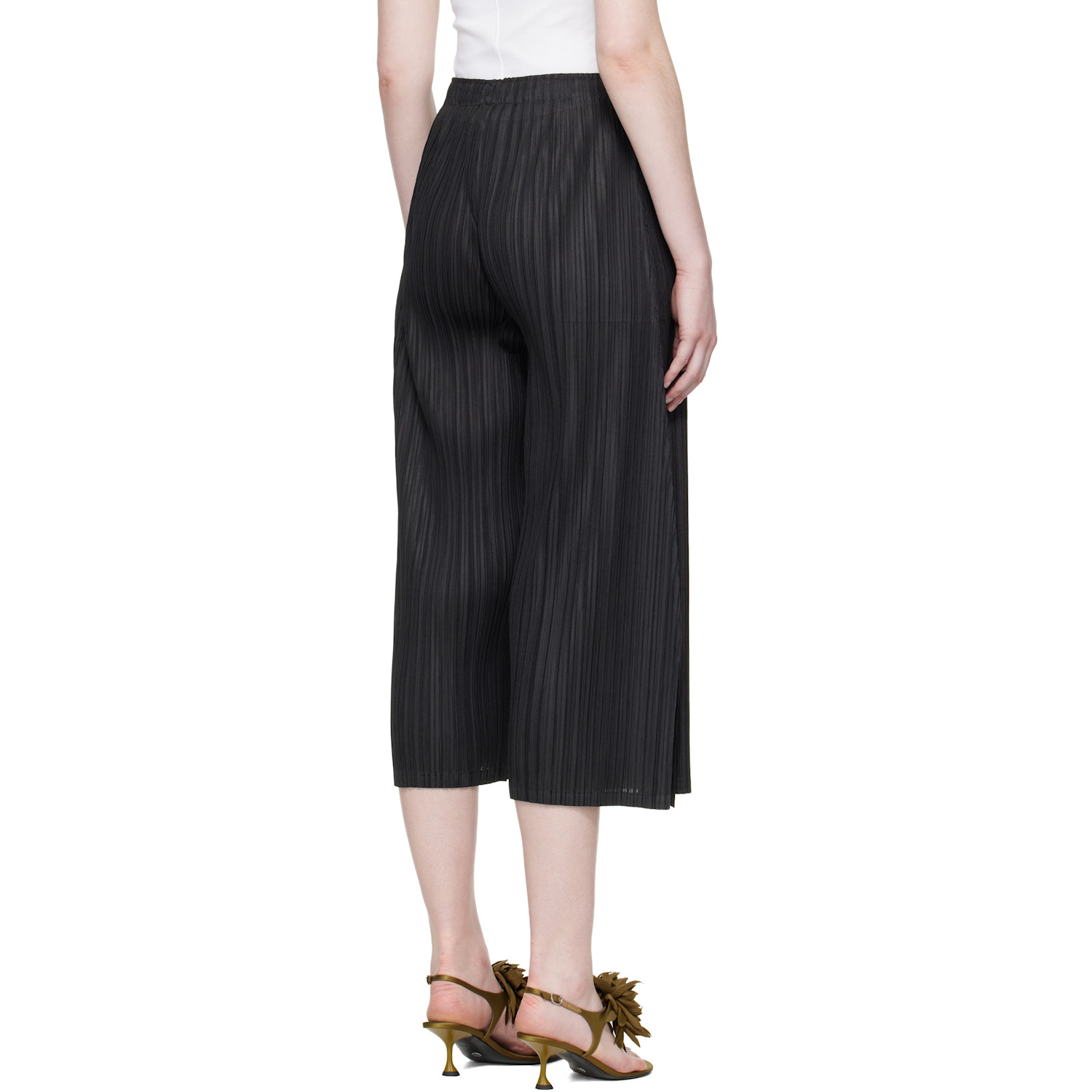  Pleats Please Issey Miyake Black Mellow Pleats Trousers 