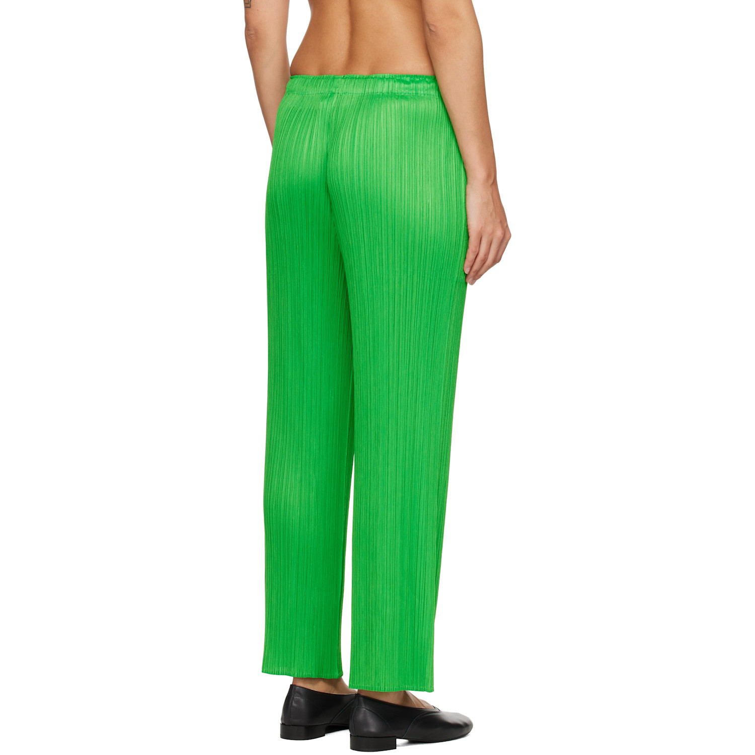  Pleats Please Issey Miyake Green Monthly Colors April Trousers 