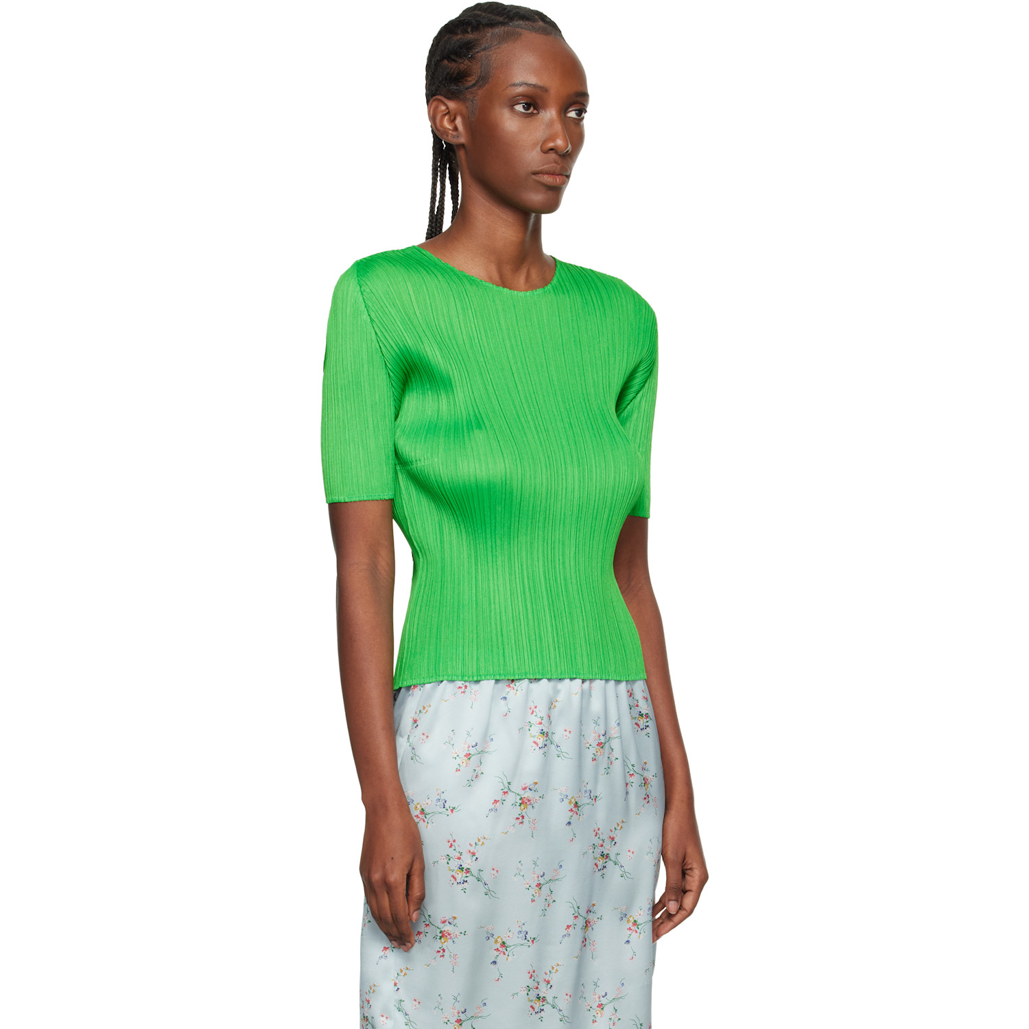  Pleats Please Issey Miyake Green Monthly Colors April T-shirt 