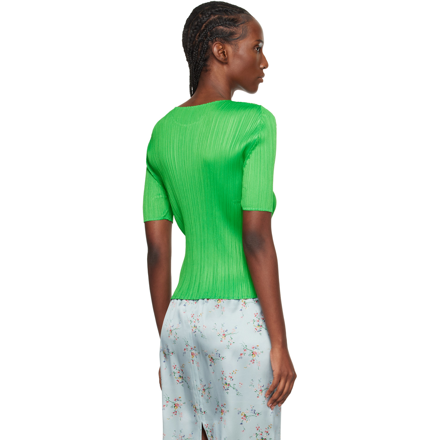  Pleats Please Issey Miyake Green Monthly Colors April T-shirt 