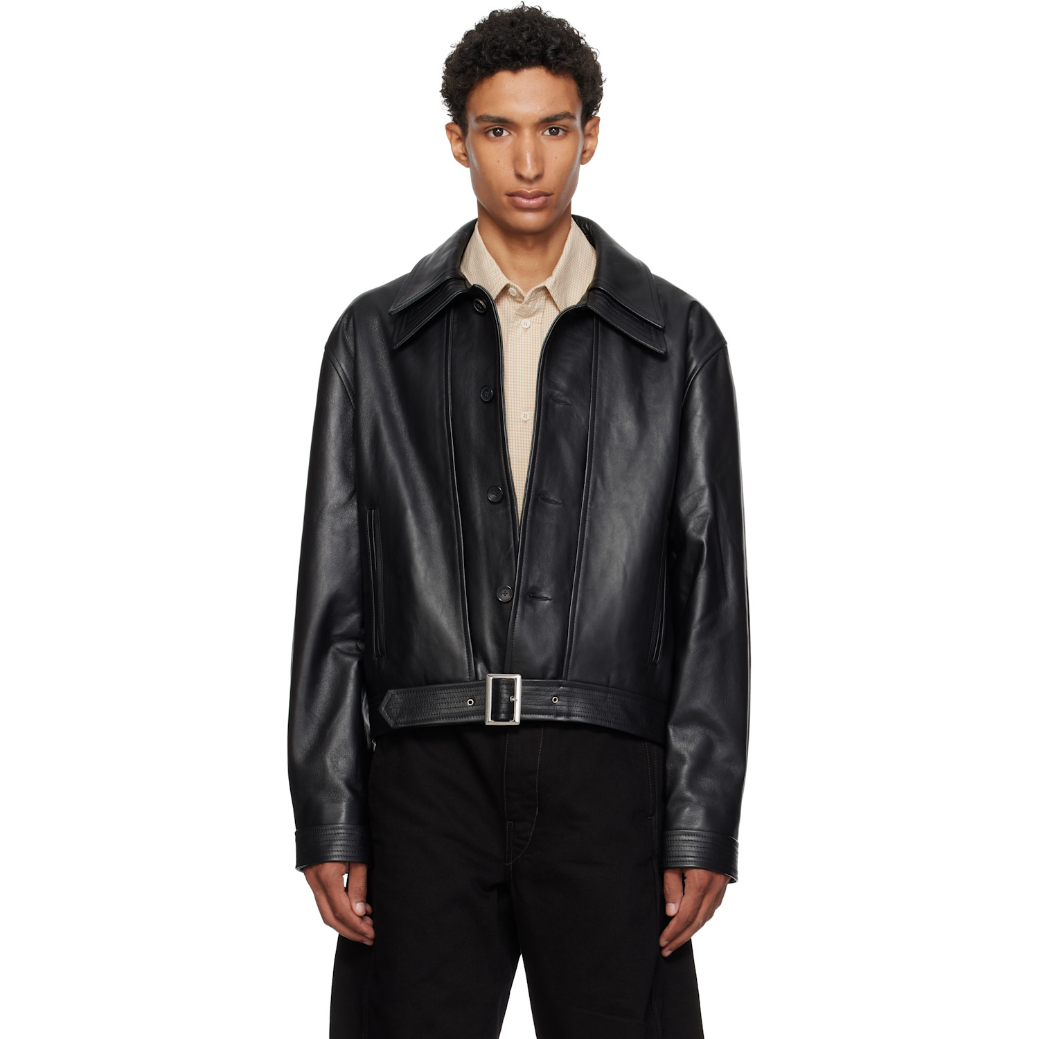 Cawley Black Rafe Leather Jacket