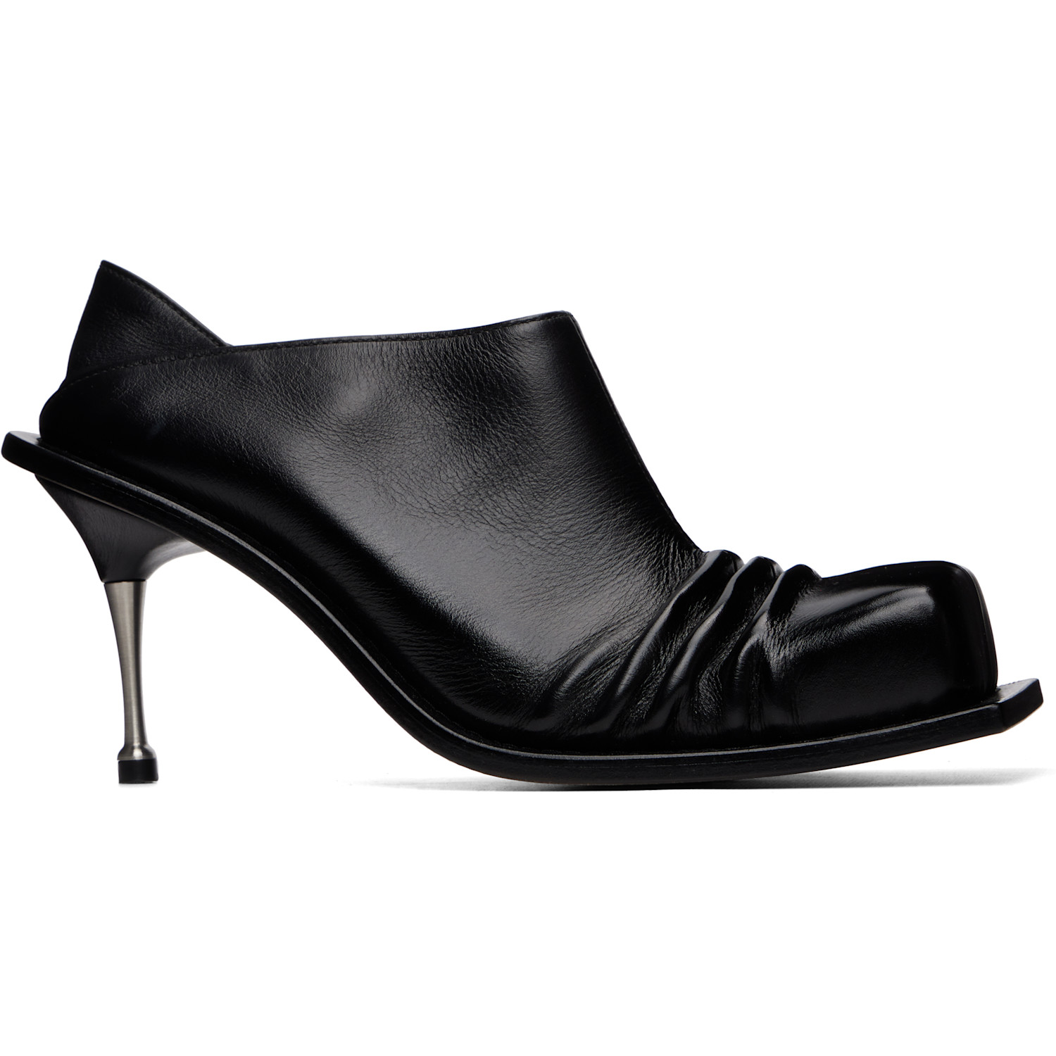 FIDAN NOVRUZOVA Black Convertible Mule Heels