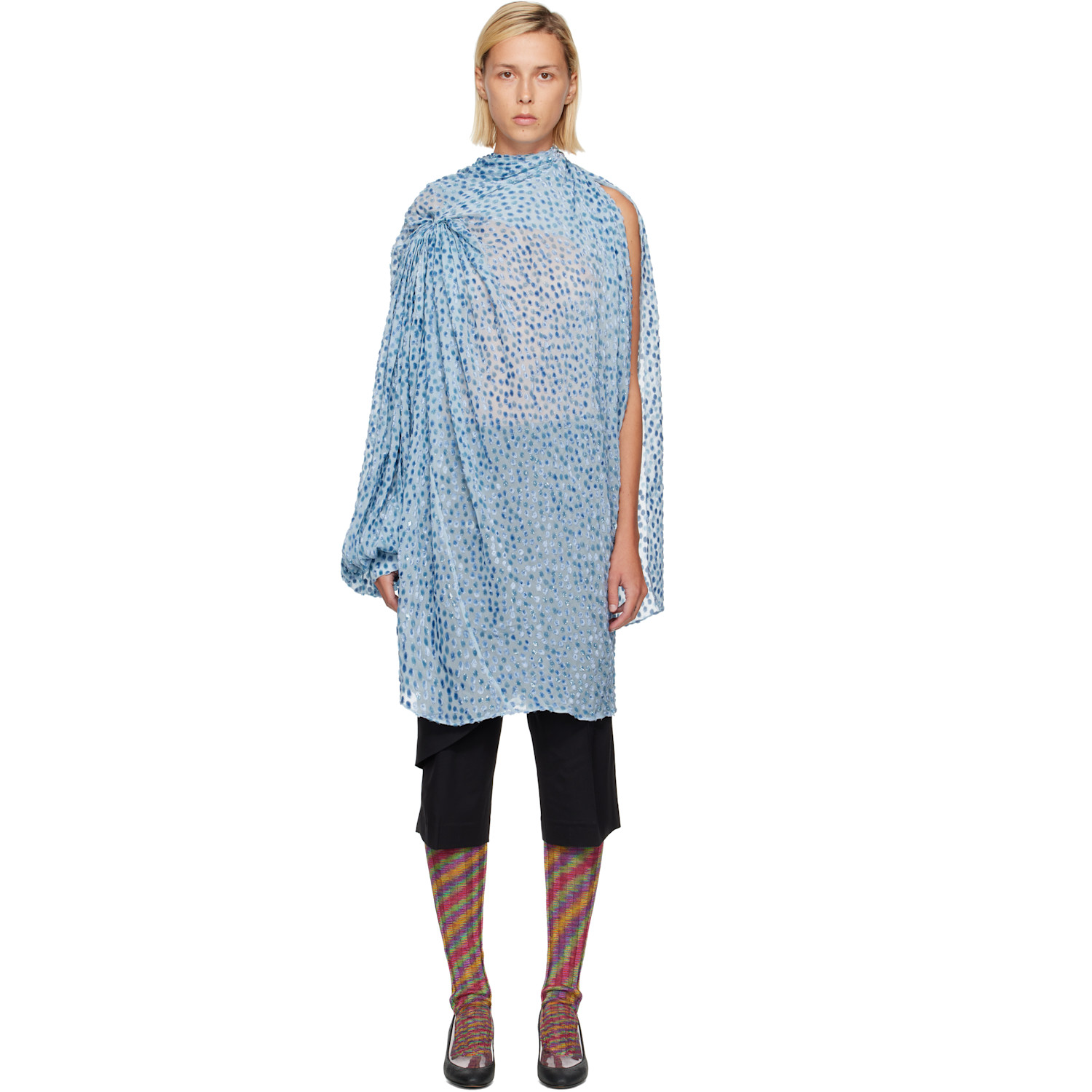 Kiko Kostadinov Blue Caspian Minidress