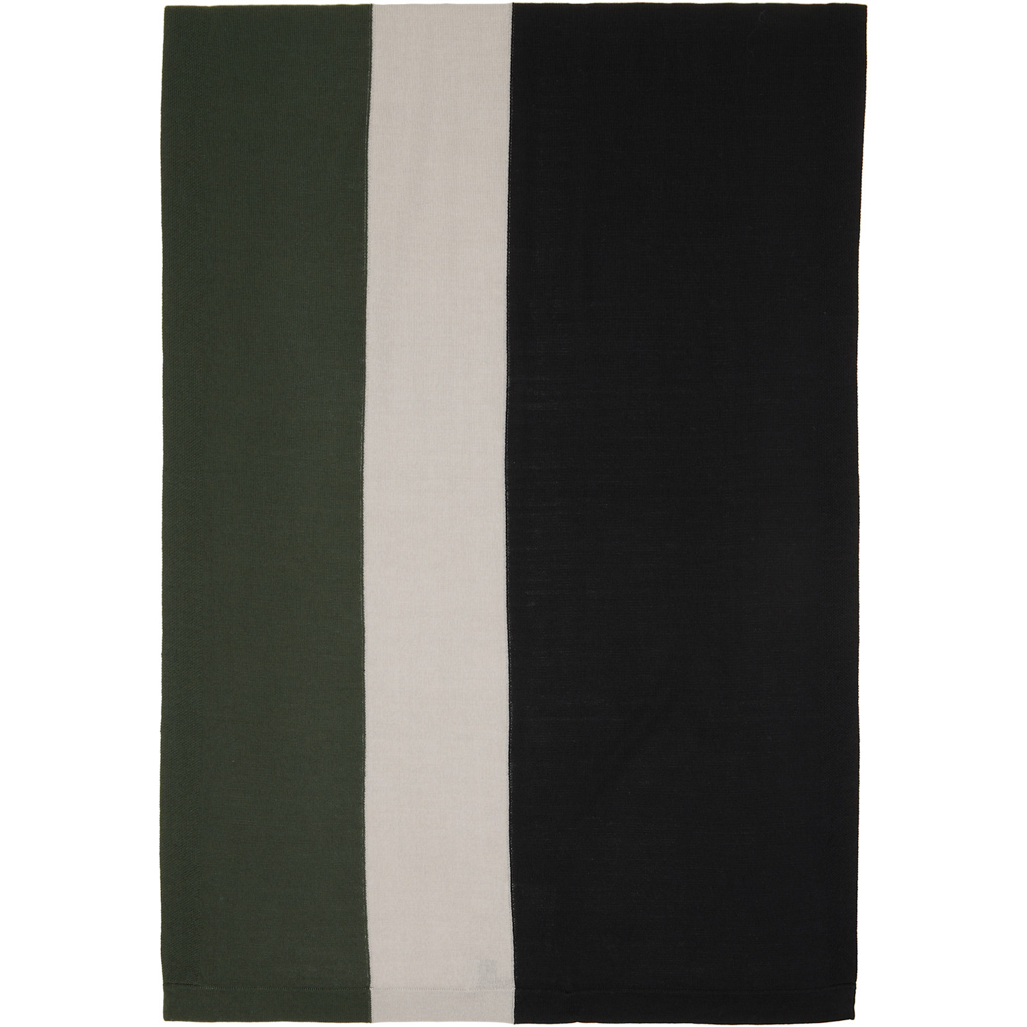 Kiko Kostadinov Black & Khaki Sigo Knit Scarf