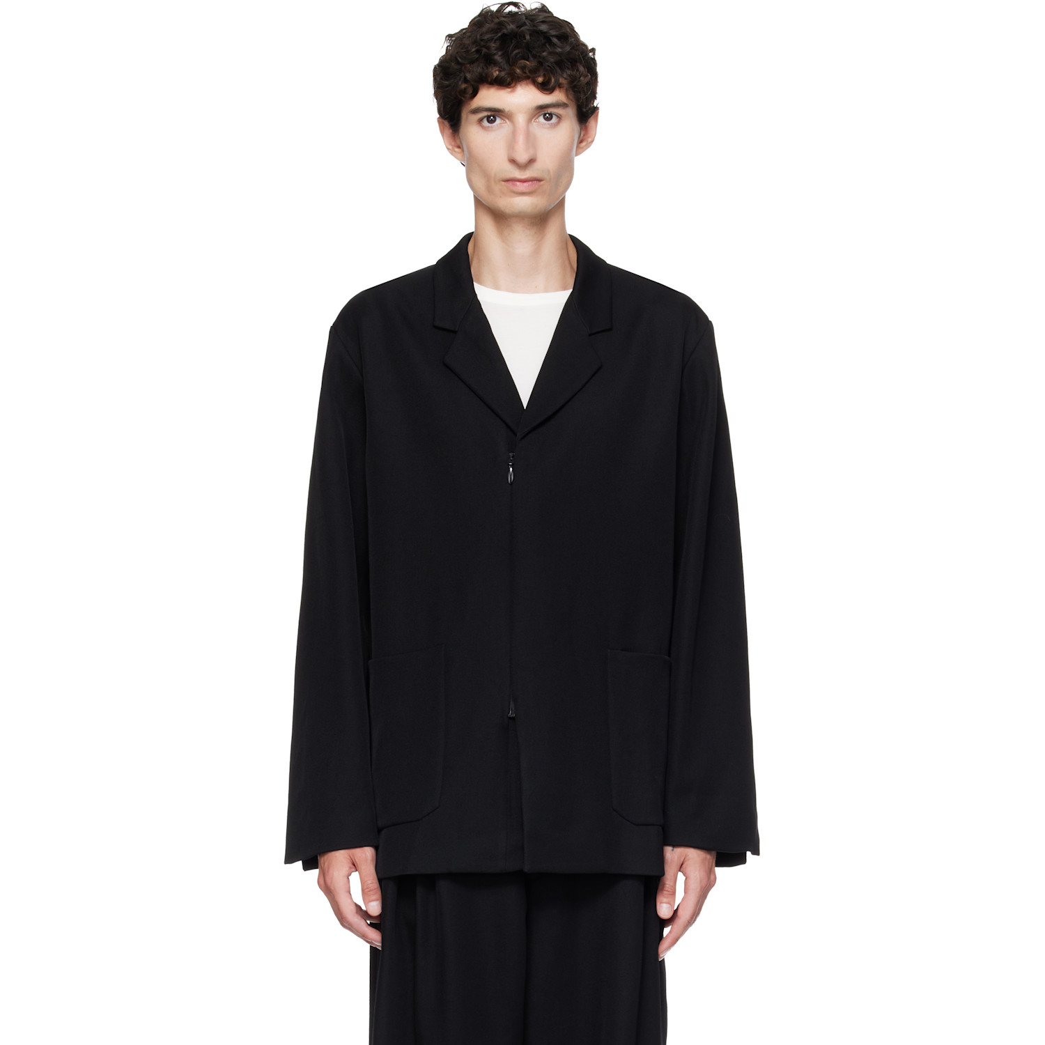 Kiko Kostadinov Black Votive Zip Blazer