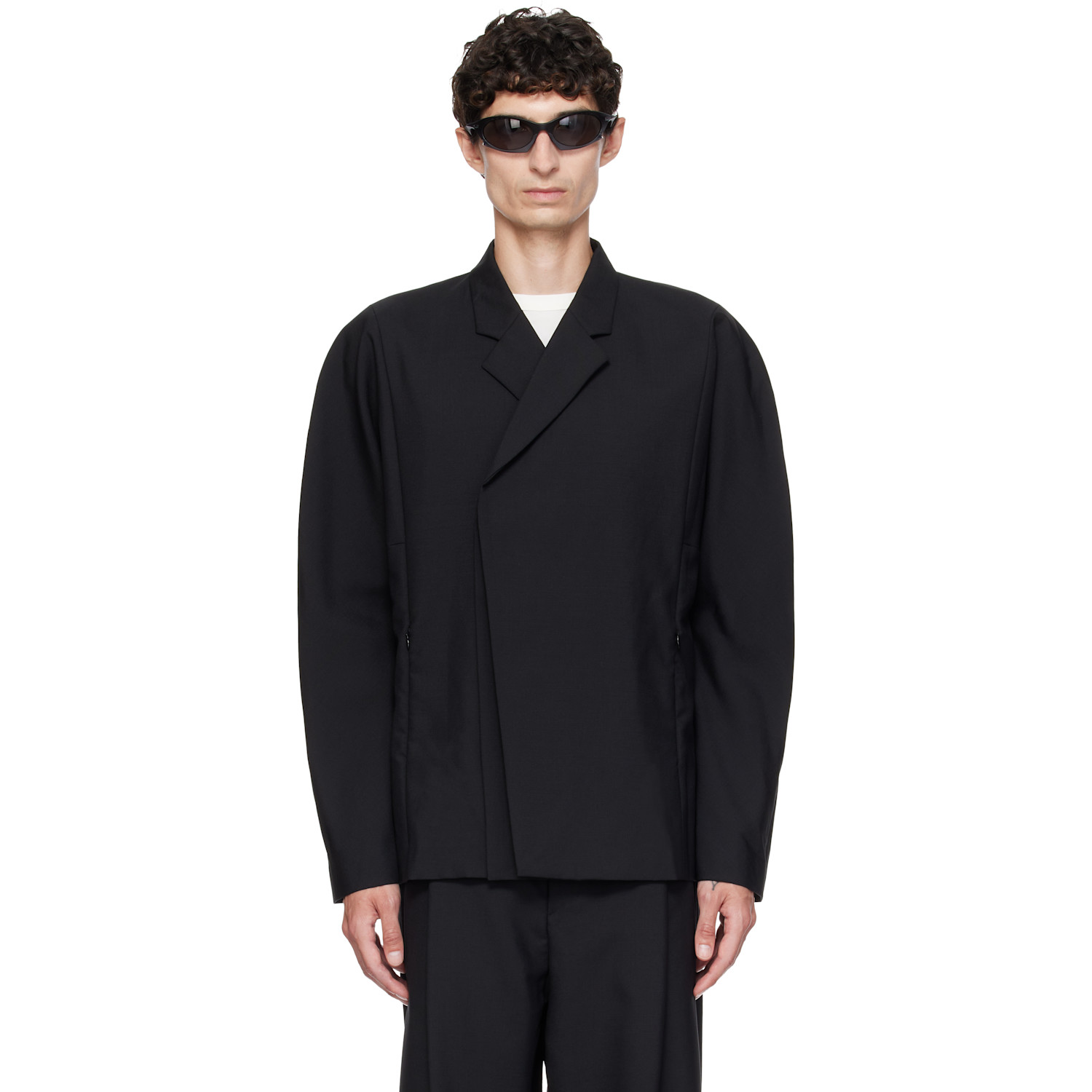 Kiko Kostadinov Black Vaals Tailored Blazer