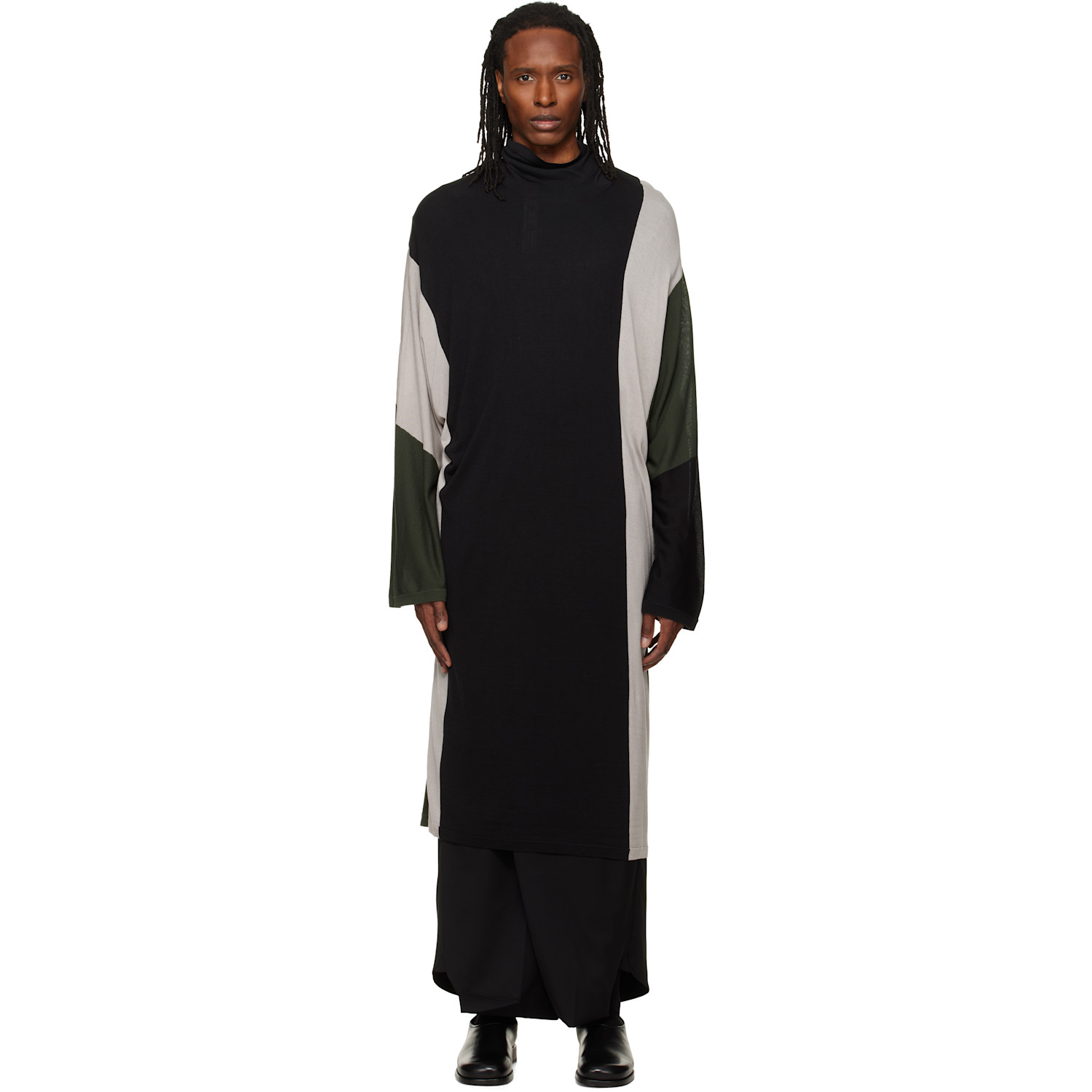 Kiko Kostadinov Black Sigo Knit Tunic