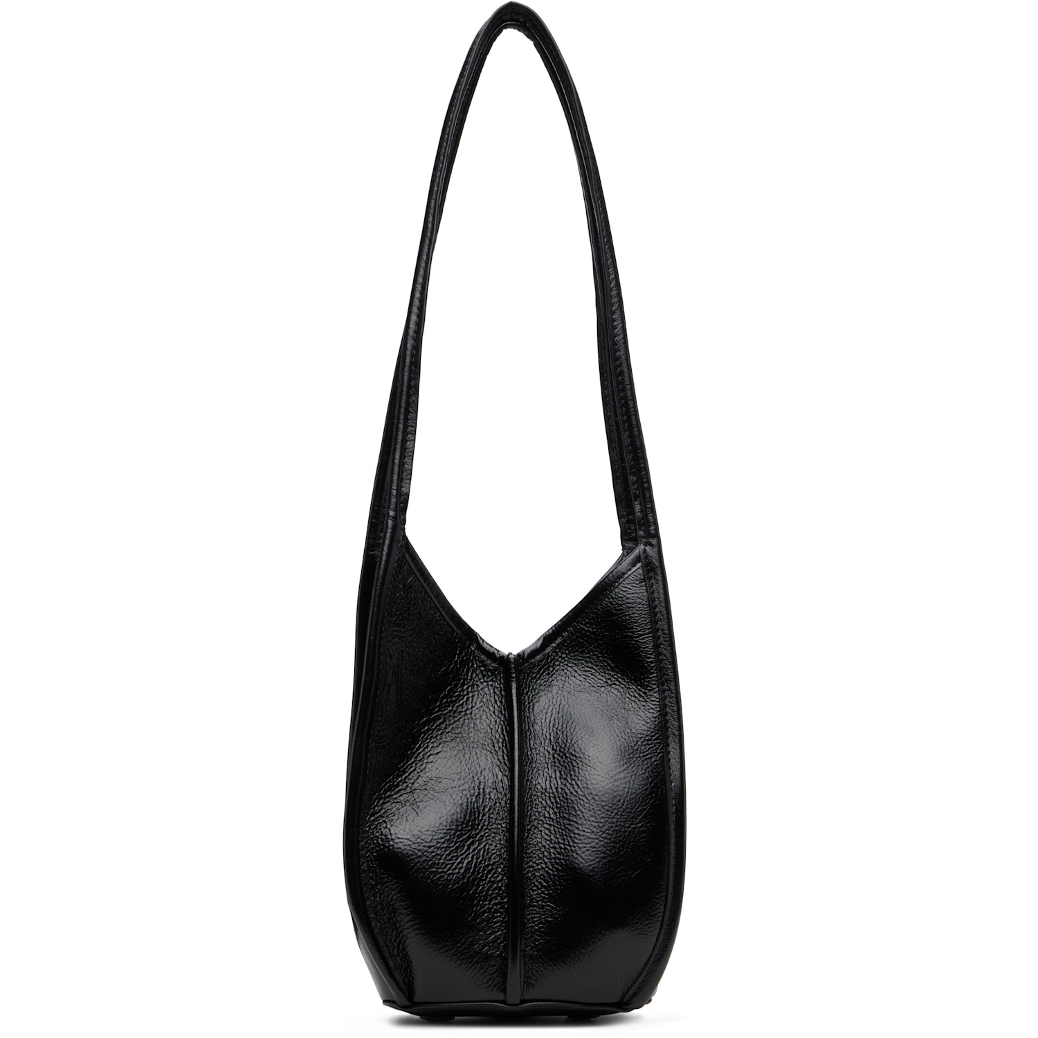 HEREU Black Calella Bucket Leather Bag