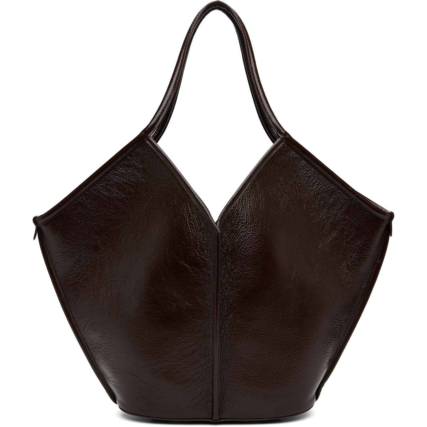 HEREU Brown Calella Distressed Tote