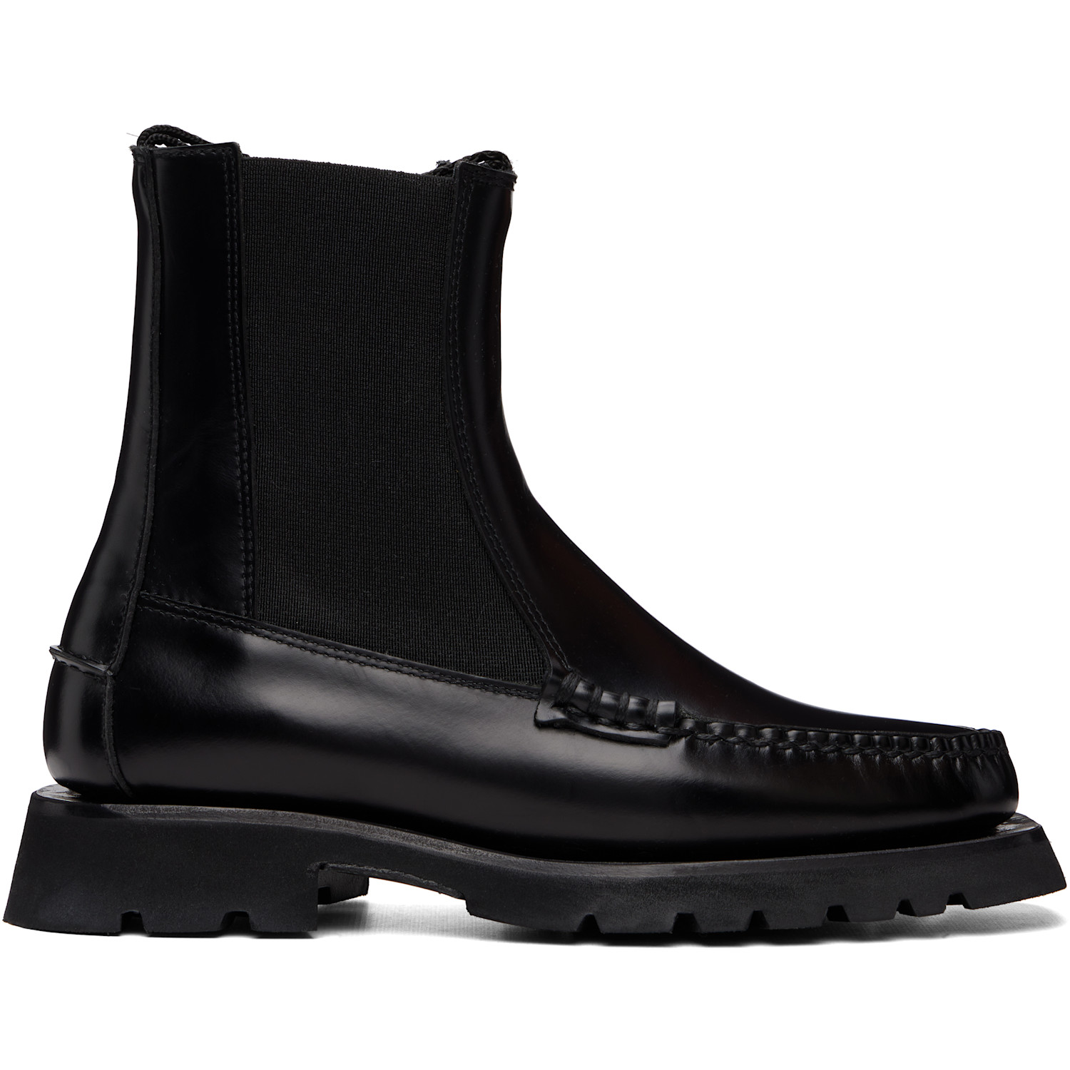 HEREU Black Alda Sport Chelsea Boots