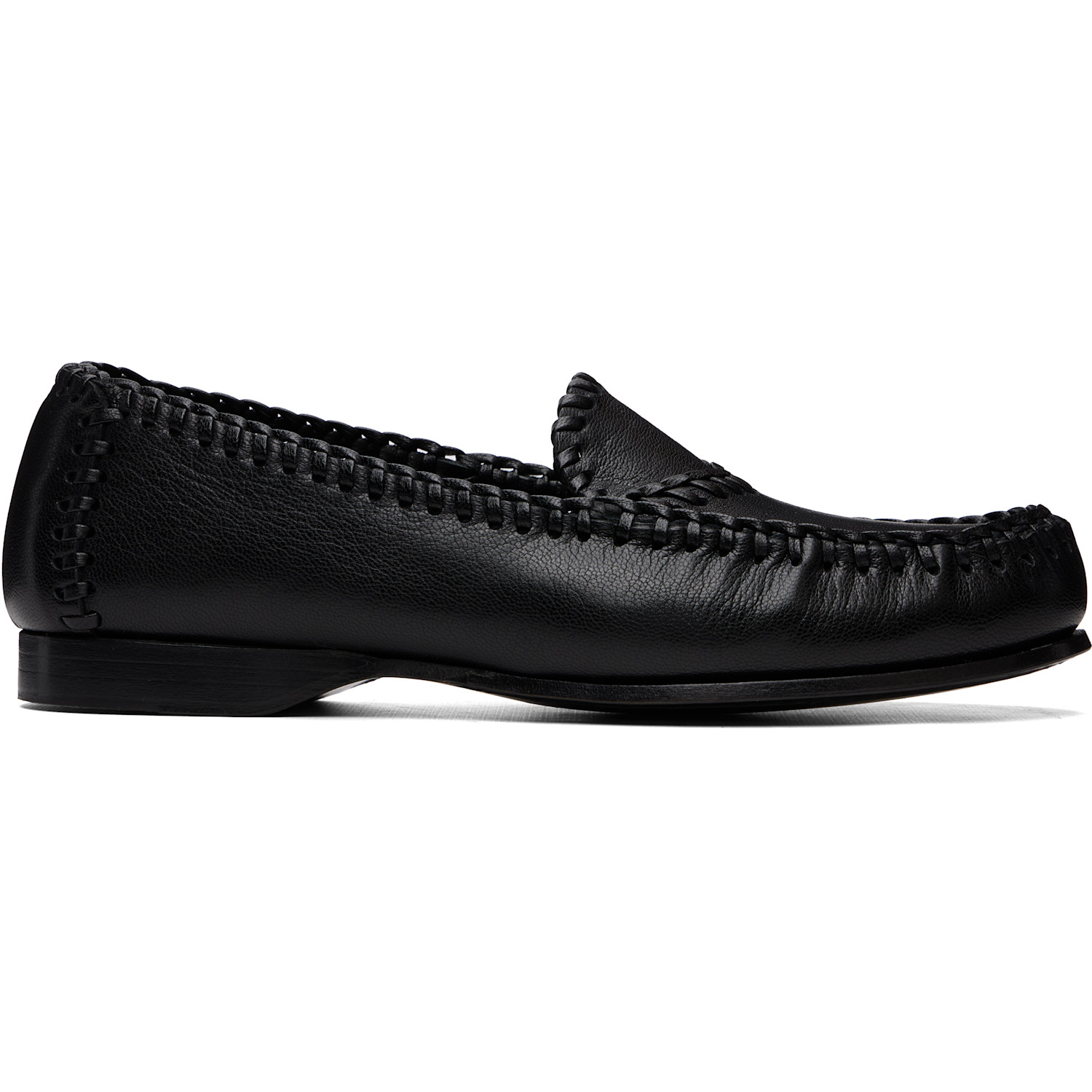 HEREU Black Sastre Supple Shiny Loafers