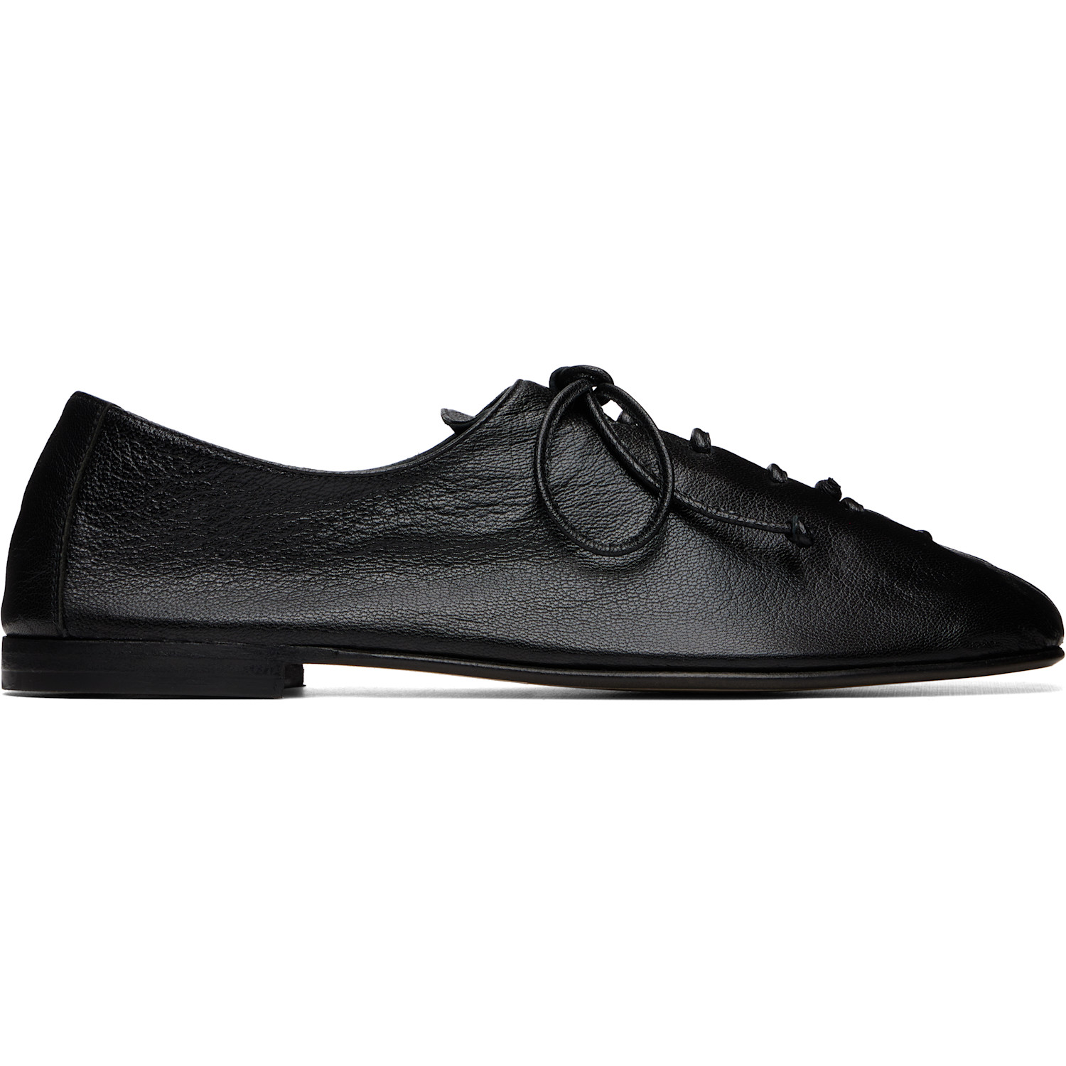 HEREU Black Plegada Supple Shiny Loafers