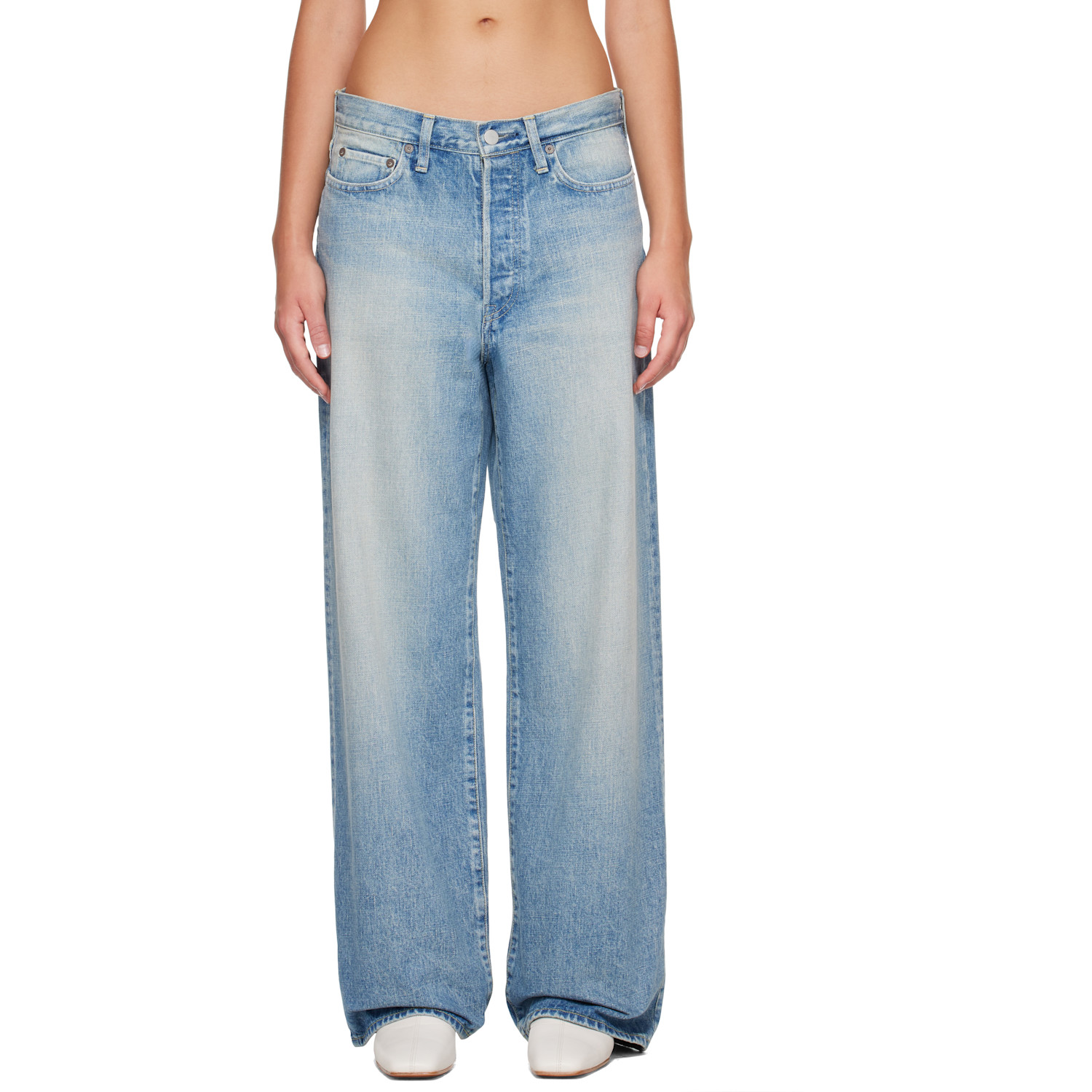 ssstein Blue Loose Denim Jeans