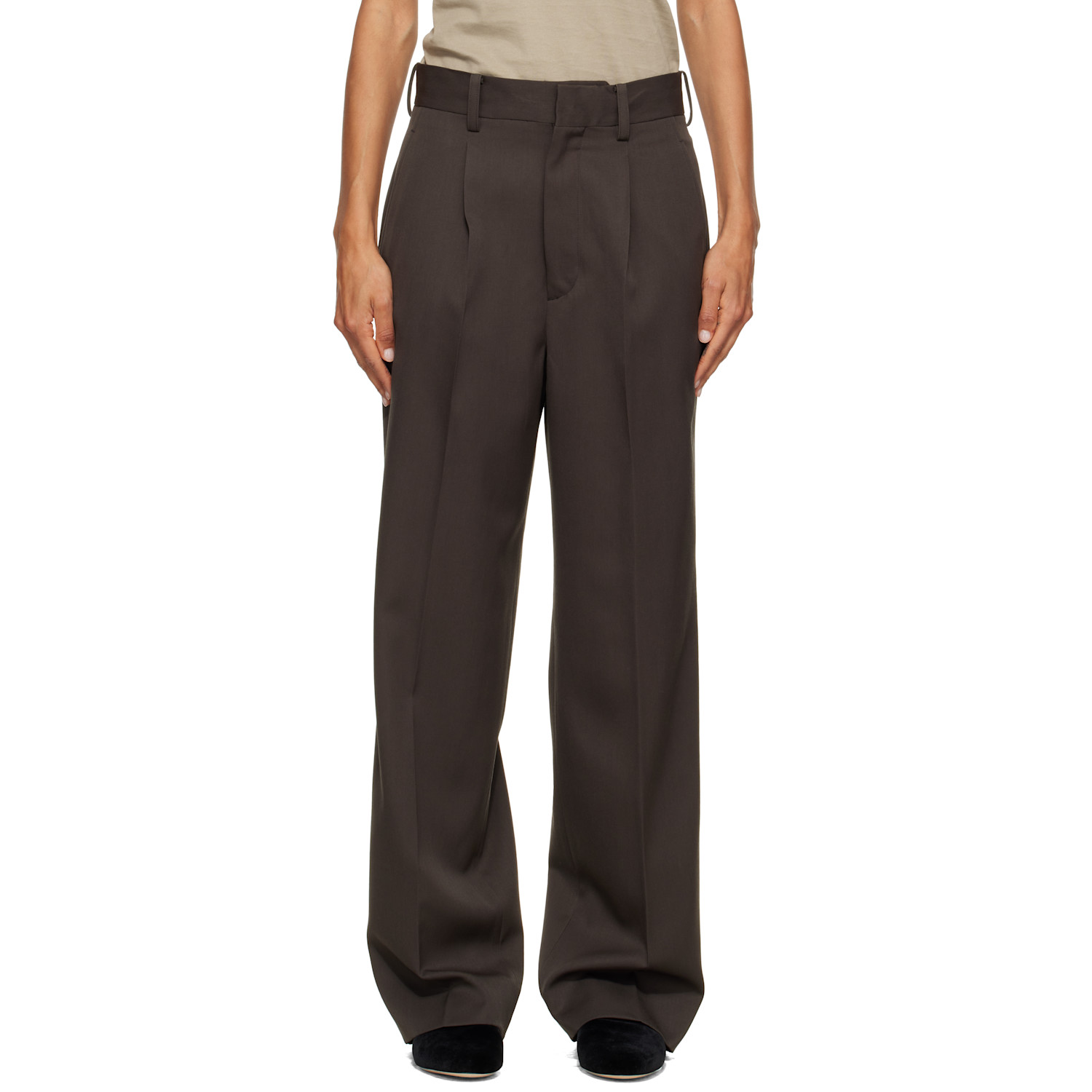 ssstein Gray Straight Trousers