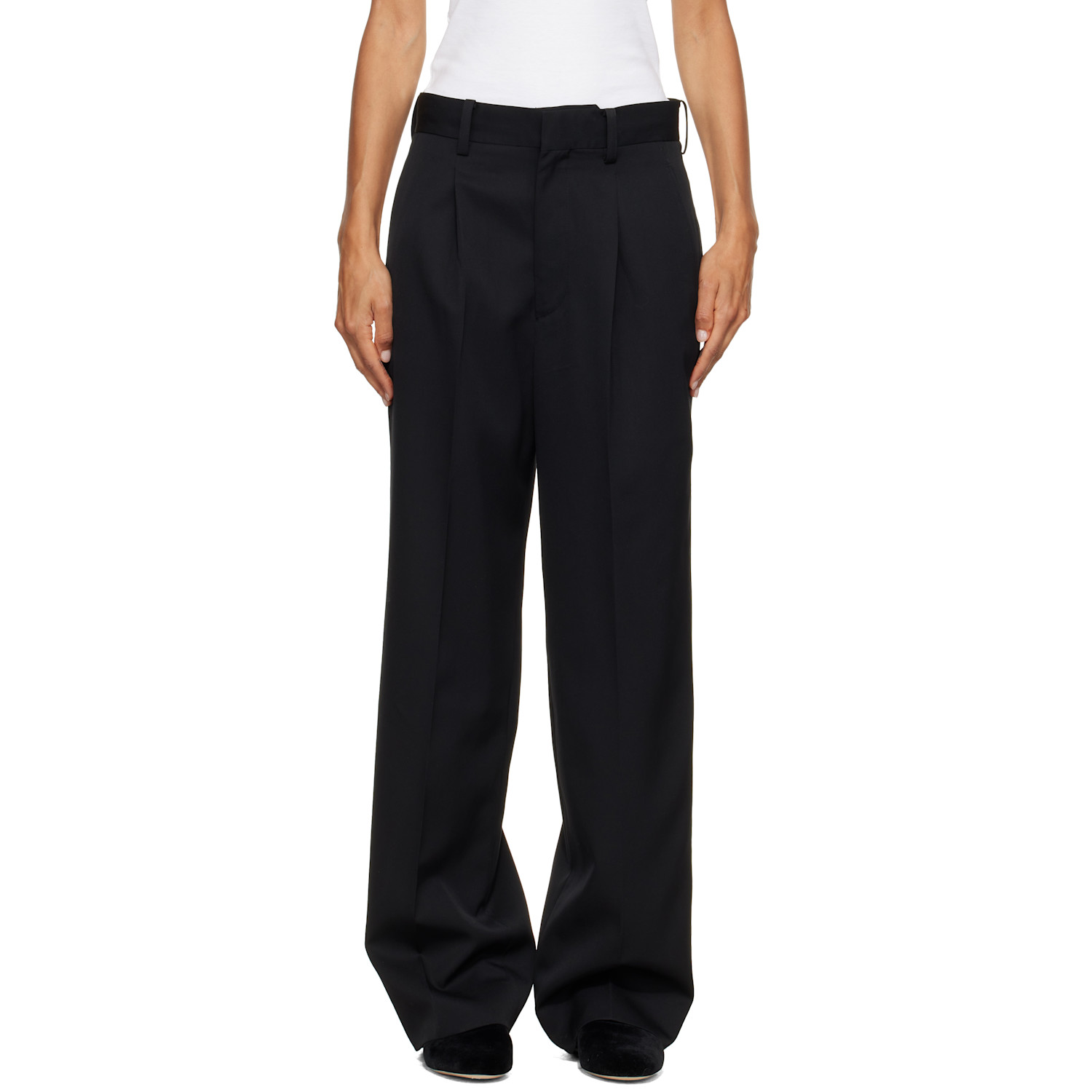 ssstein Black Straight Trousers