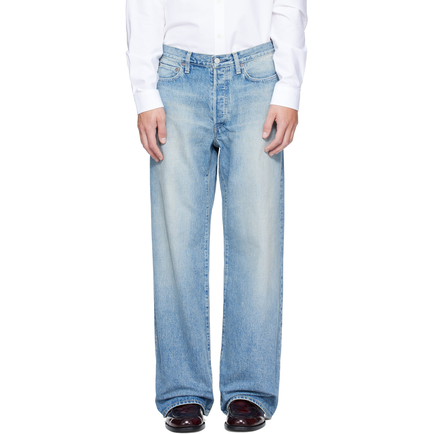 ssstein Blue Loose Jeans