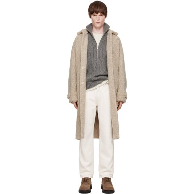Cordera — Cordera Beige Alpaca Boucle Long Coat