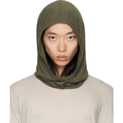 Rick Owens Khaki Concordians Knit Hood