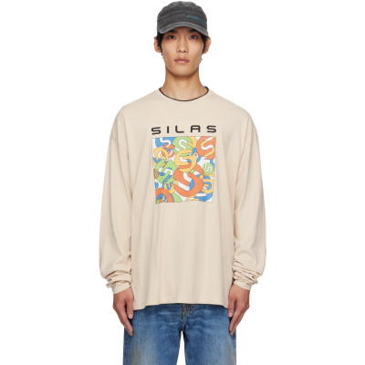 Silas — Silas Off-White Box Artwork Long Sleeve T-shirt
