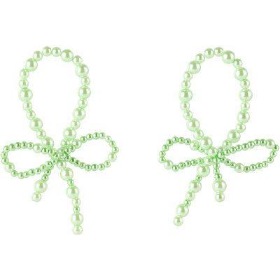 Completedworks — Green L30 Faux Pearl Napkin Ring Set