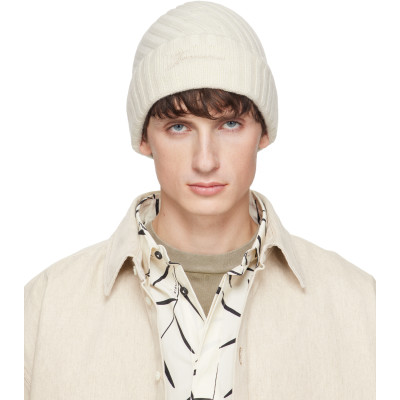 JACQUEMUS — Off-White 'The Tourni' Beanie