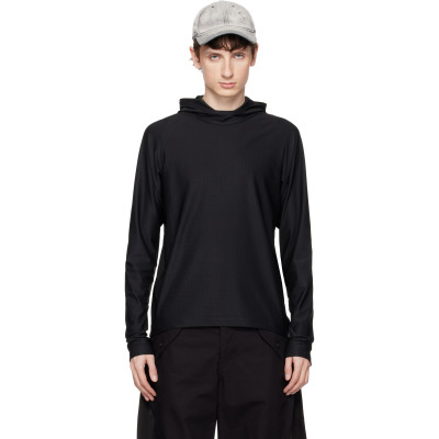 FFFPOSTALSERVICE — Black Emishi Long Sleeve Hoodie