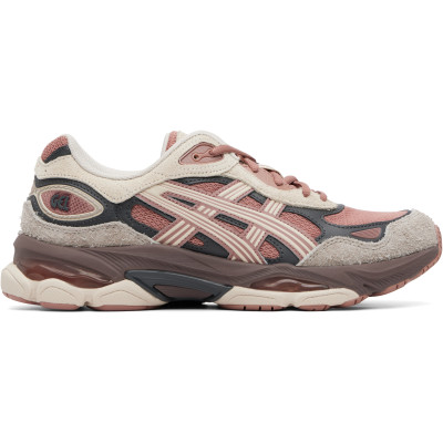ASICS — Pink & Off-White Gel-NYC 2.0 Sneakers