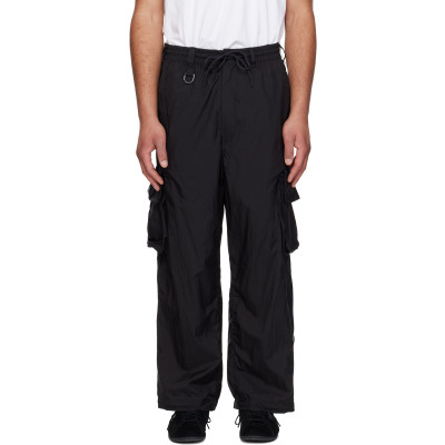 Y-3 — Black Nylon Wired 3 Stripes Cargo Pants