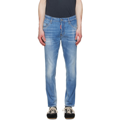 Dsquared2 — Blue Light Wash Skater Jeans