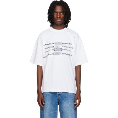 Alexander Wang — White Oversized Graphic T-shirt