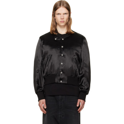 JKEEFER — JKEEFER Black Hampton Varsity Jacket