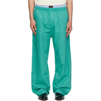 Willy Chavarria — WILLY CHAVARRIA Blue Ruff Rider Track Pants