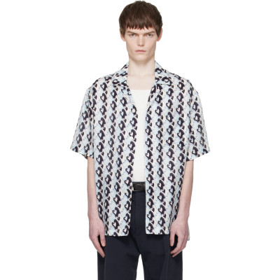 Lanvin — Blue Lunar Year Print Shirt