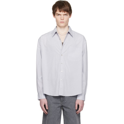 COOR — COOR Blue Micro Ombre Check Shirt