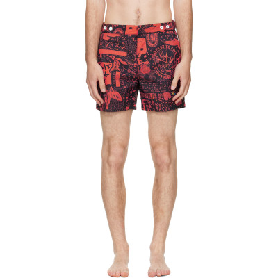 Vivienne Westwood — Orange Classic Boxer Swim Shorts