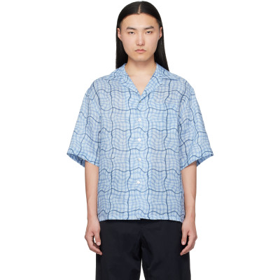 Marni — Blue Checked Shirt