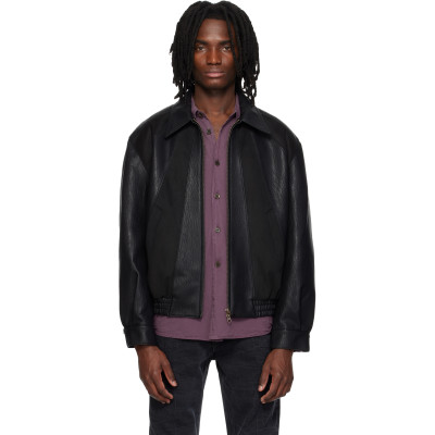 MMIC — Black Rodeo Faux-Leather Jacket