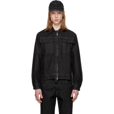 Silas — Silas Black Blouson Denim Jacket