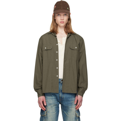 Silas — Khaki Dry Cotton Safari Shirt