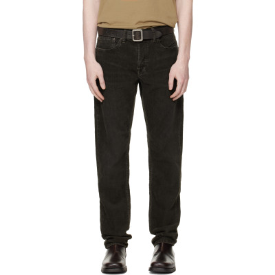 RRL — Black Slim Fit Corduroy Trousers