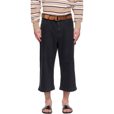 Sanderlak — Black Wide Skater Jeans
