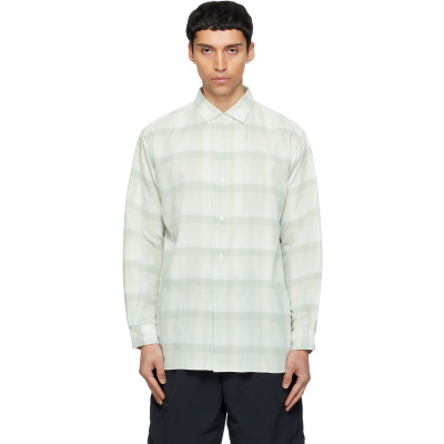 Nanamica — Green Regular Collar Wind Shirt