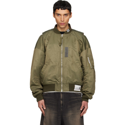 Maison MIHARA YASUHIRO — Maison MIHARA YASUHIRO Khaki Vest Combined Flight Bomber Jacket
