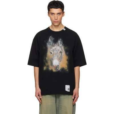 Maison MIHARA YASUHIRO — Maison MIHARA YASUHIRO Black Horse Printed T-shirt