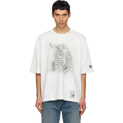 Maison MIHARA YASUHIRO — Maison MIHARA YASUHIRO White Horse Printed T-shirt