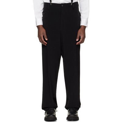 Yohji Yamamoto — Black Box Pocket Trousers