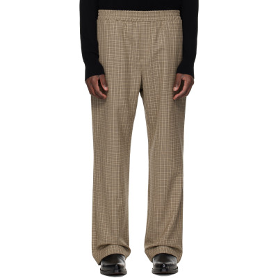 ERNEST W. BAKER — Brown Straight Fit Track Pants