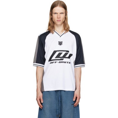 Off-White White & Black Team Soccer S/S T-shirt
